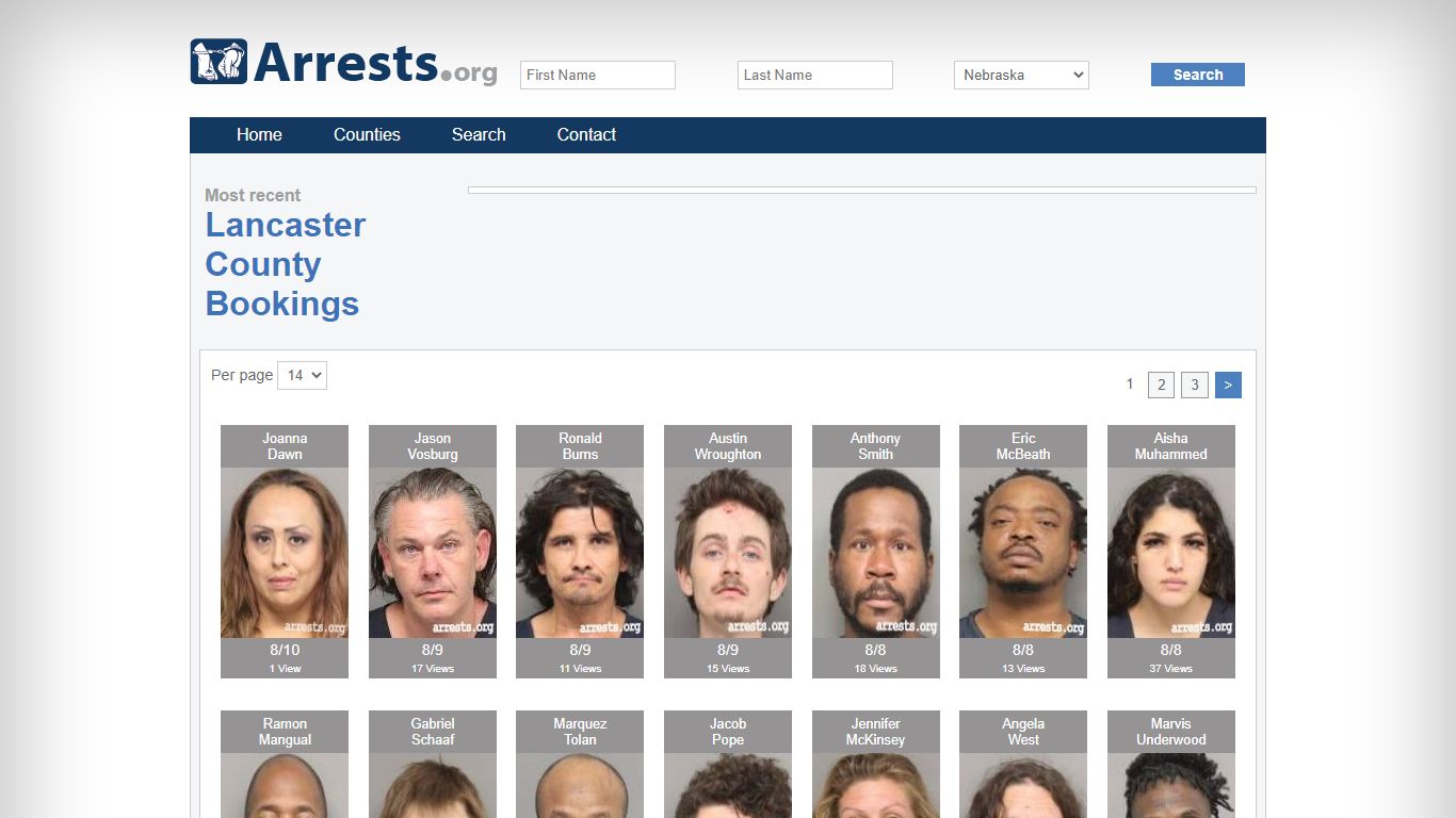 Lancaster County Arrests and Inmate Search