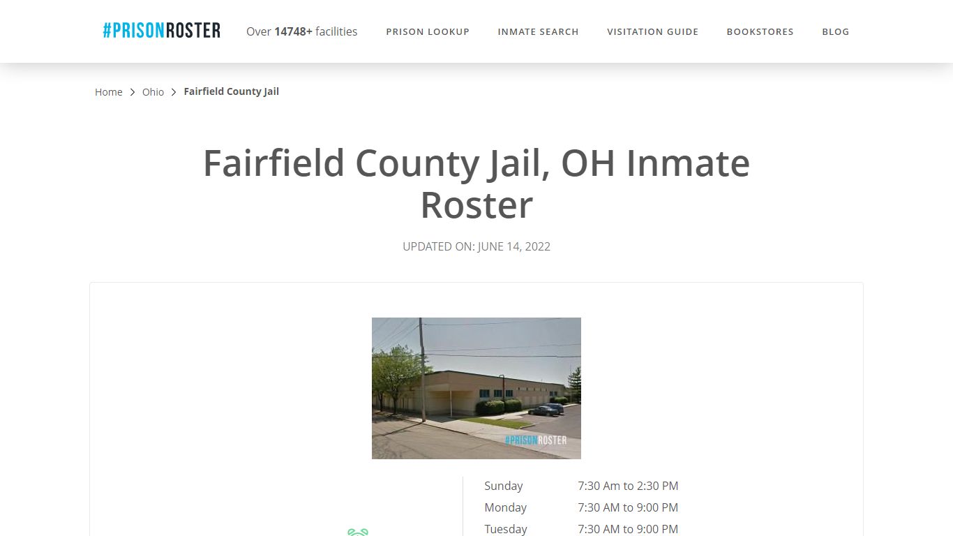Fairfield County Jail, OH Inmate Roster - Inmate Locator